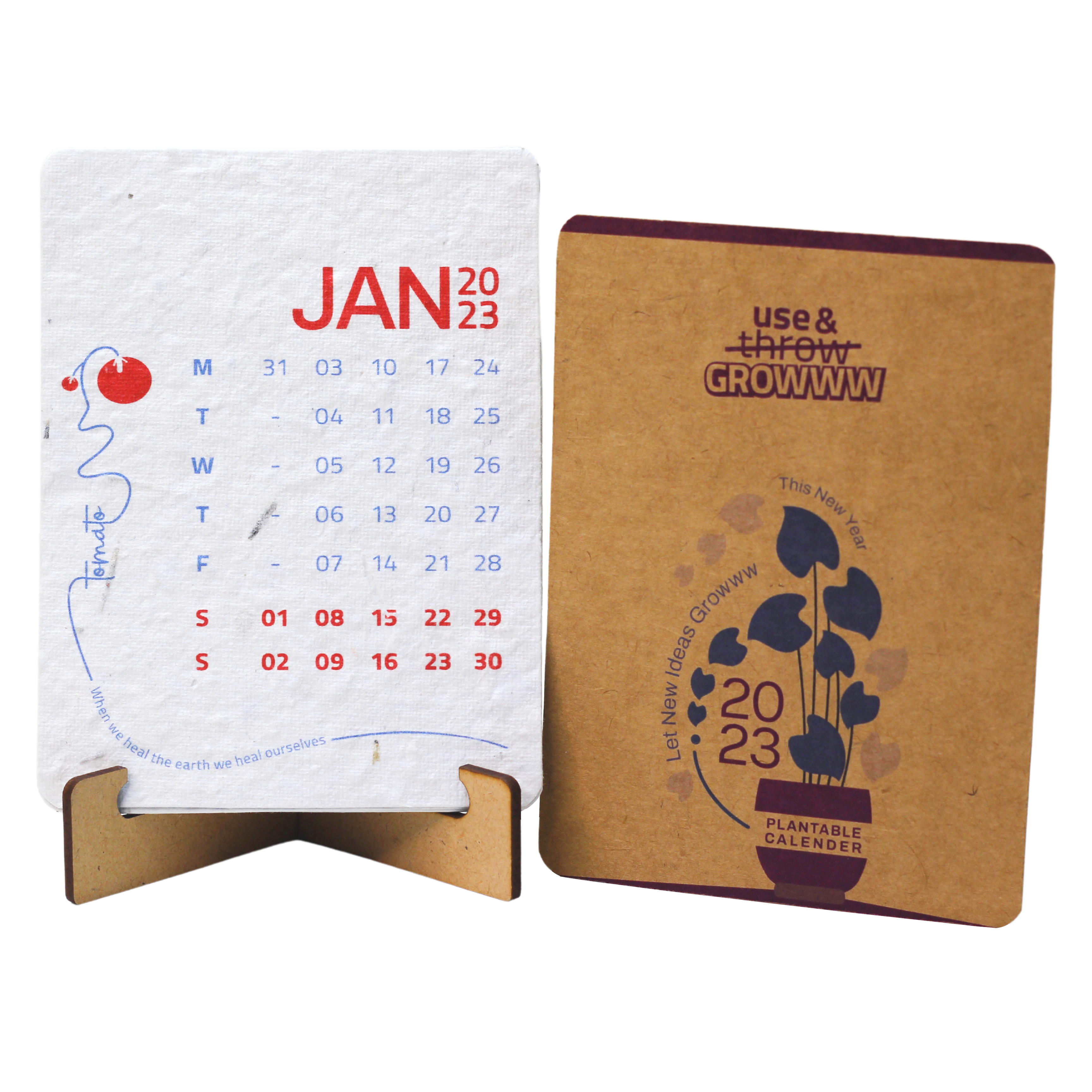 2021 Creative Plantable Seed Paper Calendar with Seed - China 2021