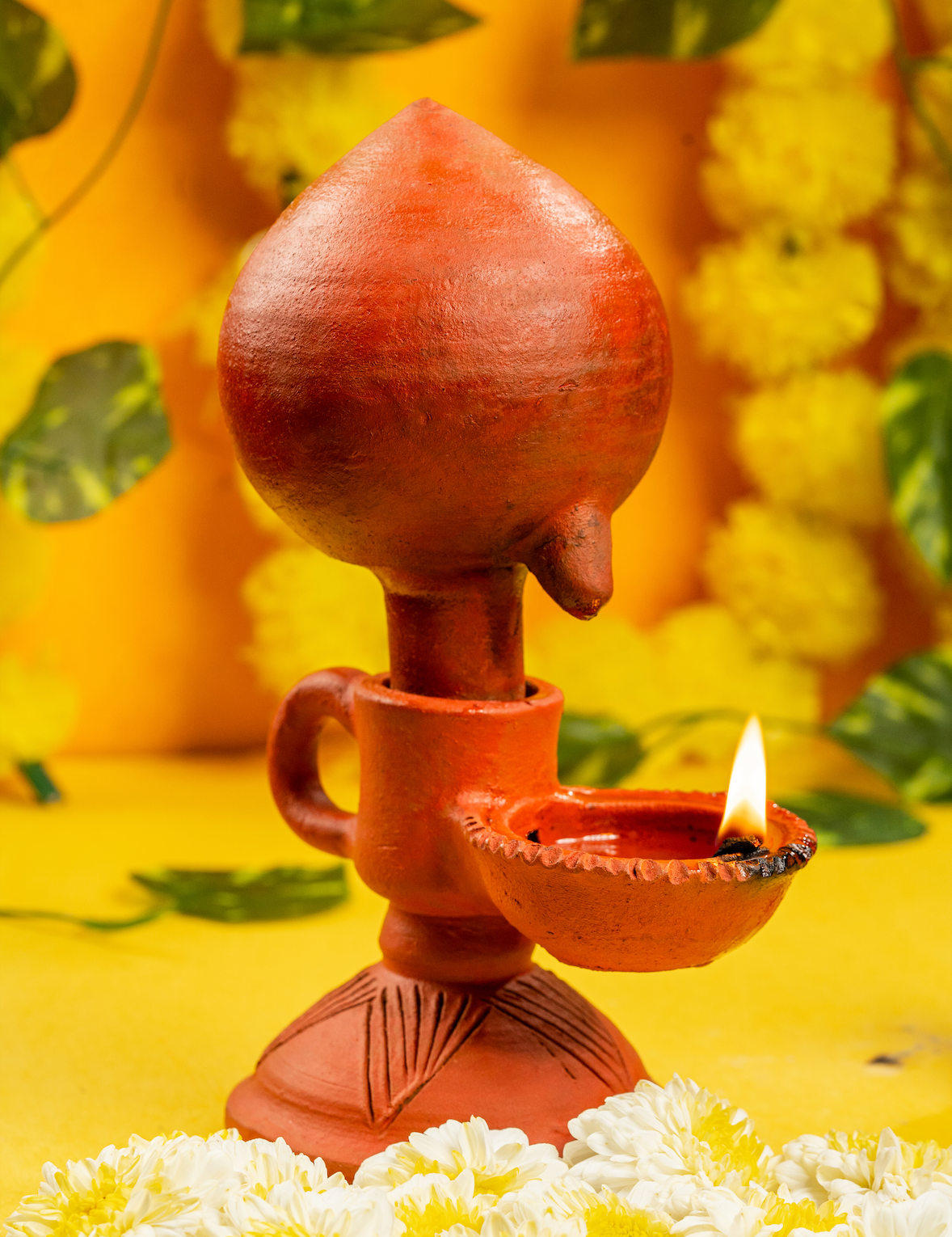 Terracotta Magic Diya By Ashok Chakradhari | Handmade