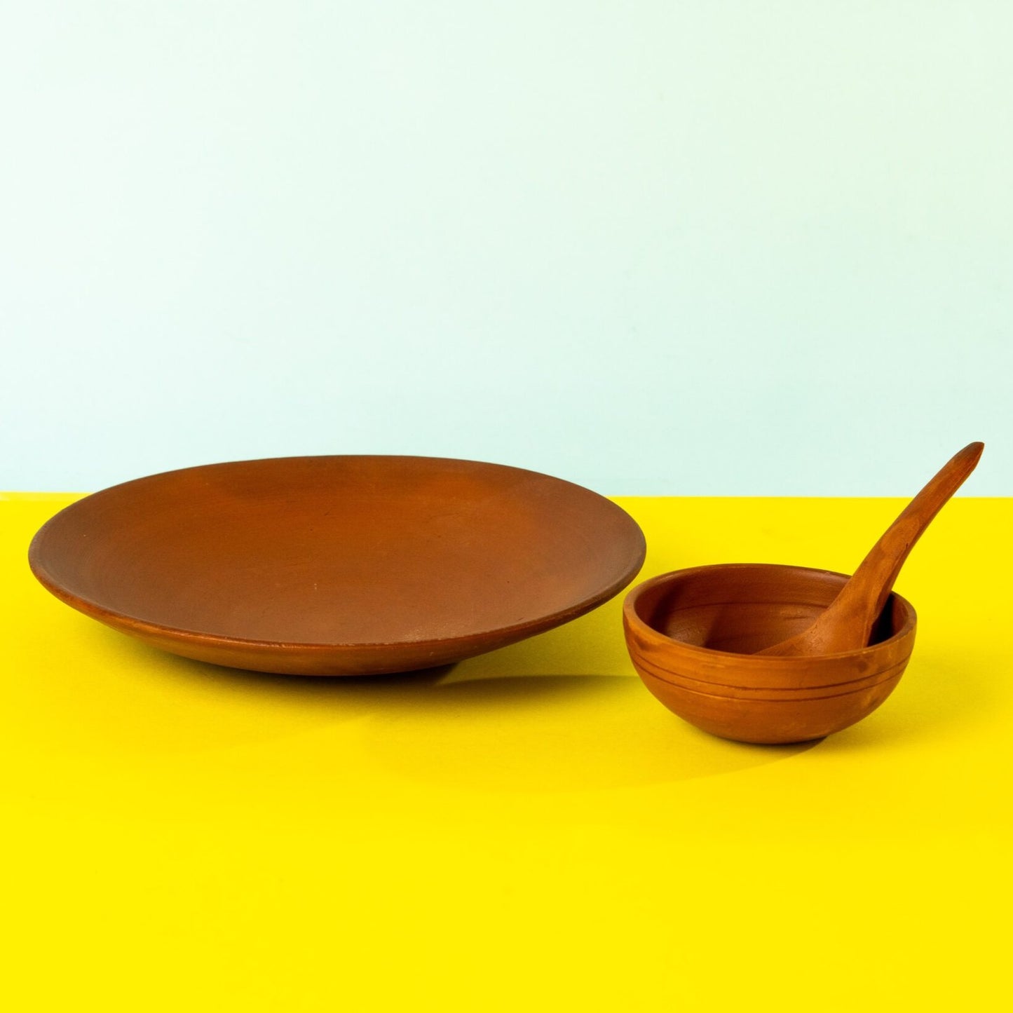 Terracotta Breakfast Plate & Bowl