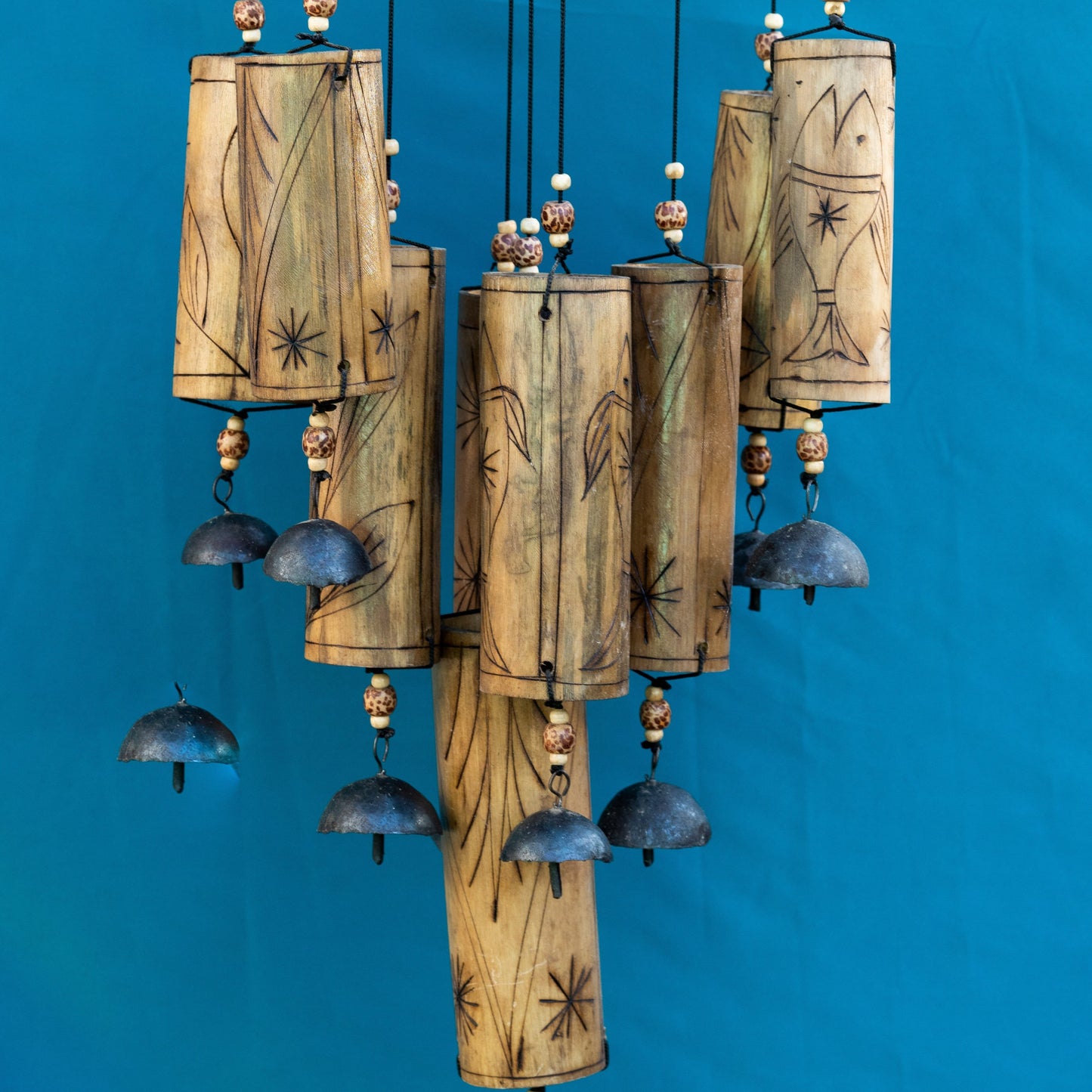 Wind Chime  9 Bell - Bamboo